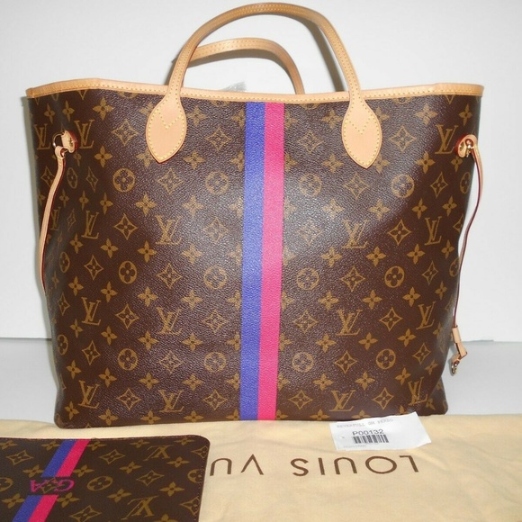 100% Auth Louis Vuitton Neverfull GM MON+ Pouch - Picture 2 of 8